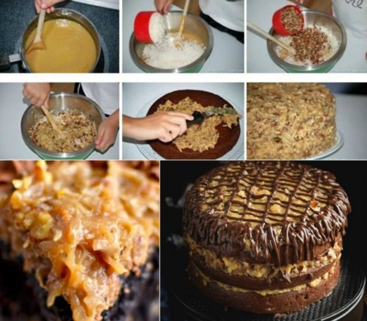 Tort german – Glazura cu cocos